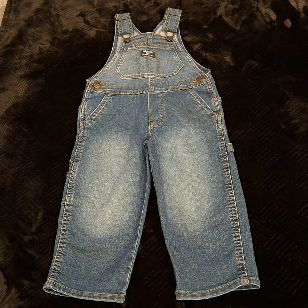 Oshkosh B’gosh Denim Overalls. Toddler boys size 3T